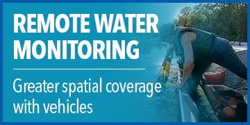 Water Quality Monitoring with Vehicles for Better Coverage